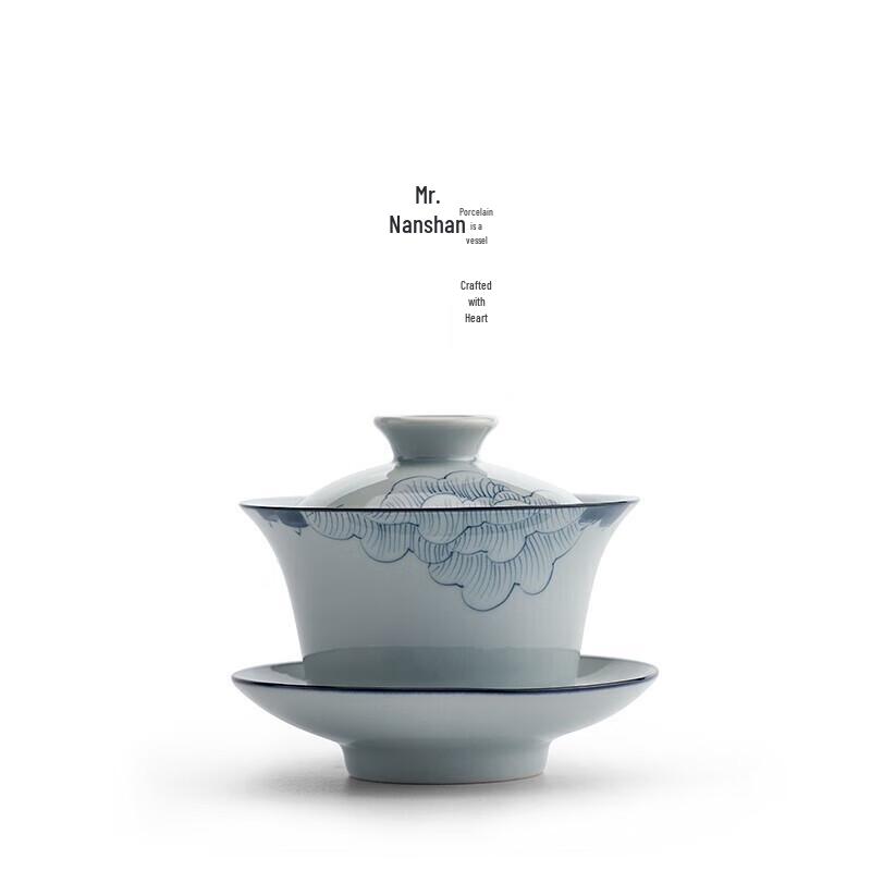 Nanshan Mr. Hand-Painted Ceramic Gaiwan Tea Bowl