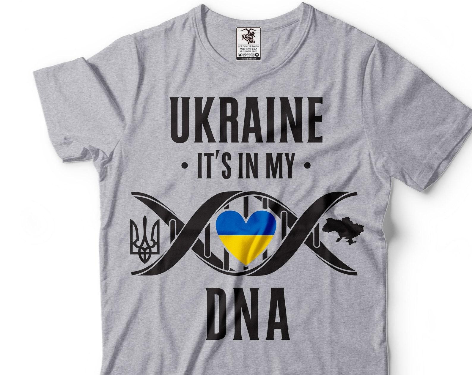Ukraine It s In My DNA Shirt Ukraine Patriotic Shirt Ukrainian Gifts Ukraine National Flag Tee Patriotic Gifts Ukraine Unisex Shirt 4XL