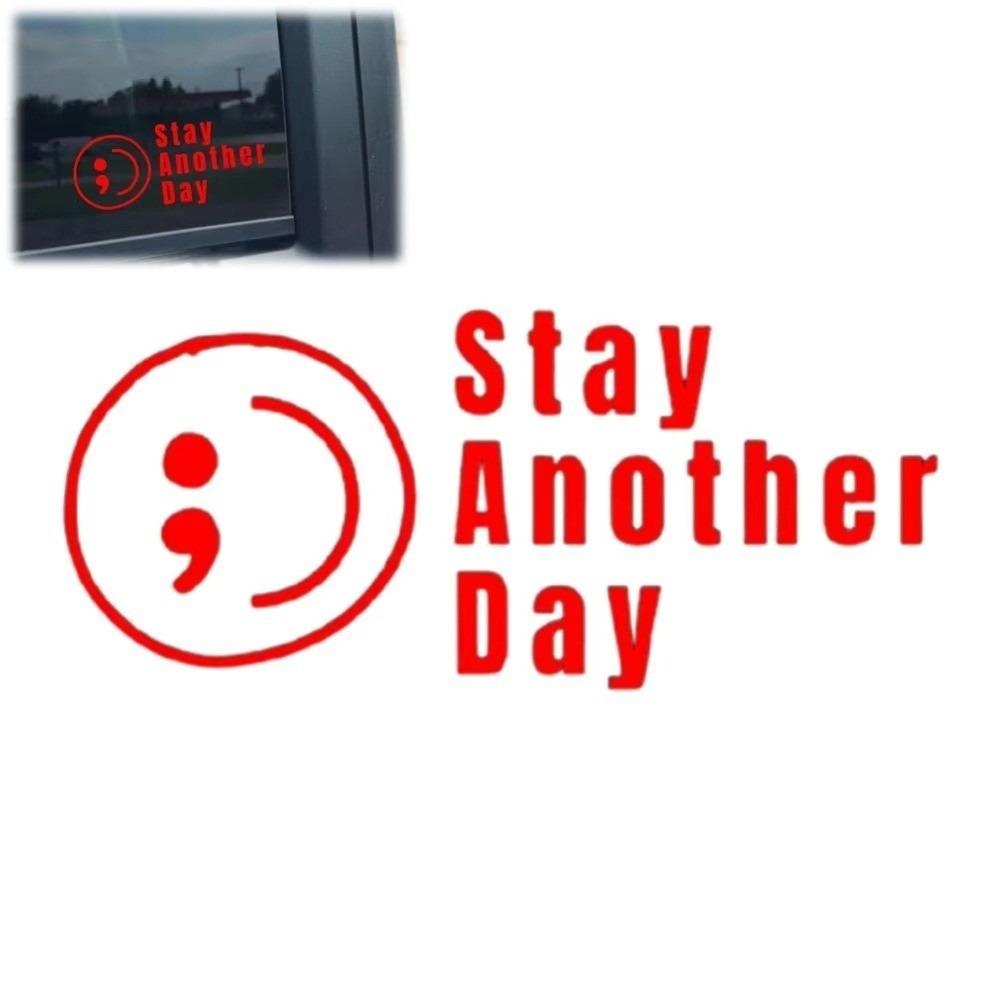 Glossy Finish SAD Stay Another Day Self Adhesive Reminder Stickers Car Decals  Vehicle Accessories