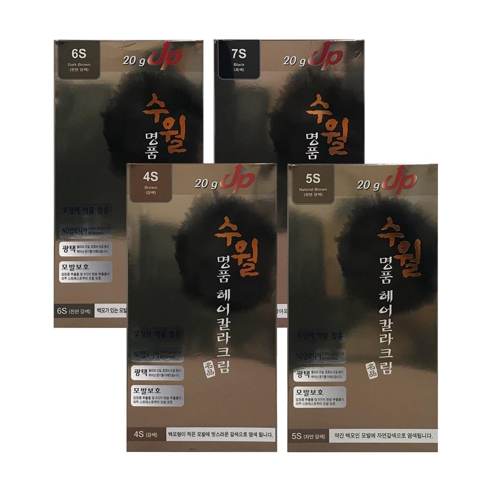 Hyssop Suwol Premium Hair Color Cream 4 Types 5S/4S/6S/7S Gray Hair Dye Choose 1 Suwol Hair Dye 6s 1 Pcs