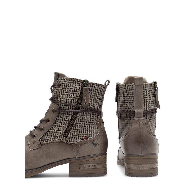 Mustang 1229-510 Grey Ankle Boots