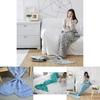 Mermaid Tail Throw For Bed And Lounge With Soft Acrylic Fabric And Stylish Pattern