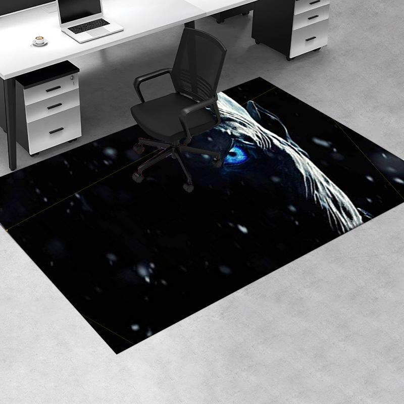 

Blue Eye Dragon Fantasy Art Print Poster Office Mat Home Decor Office Desk Chair Rugs Chair Carpet for office Chair Mat Gift For Halloween & 60cm by 90cm