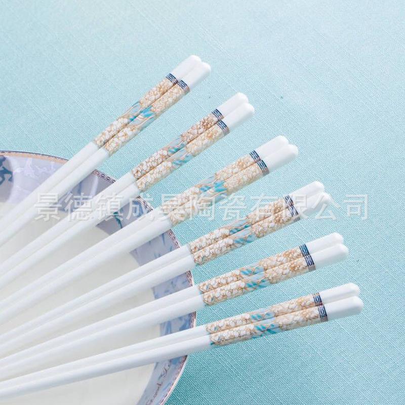 High-Temperature Resistant Luxury Macaron Color Ceramic Chopsticks - Easy To Clean