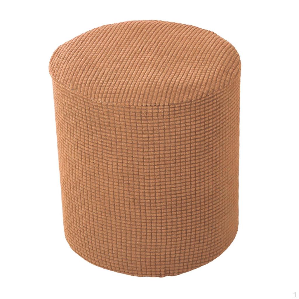 Ottoman Slipcover with Elastic Bottom Washable