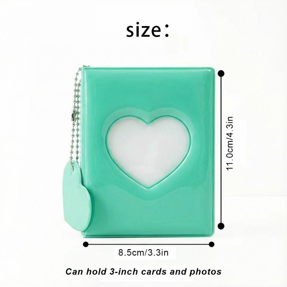 Portable Photo Album 3 Inch 40 Pockets Love Heart Card Book Photocard Album  Kpop Photocard
