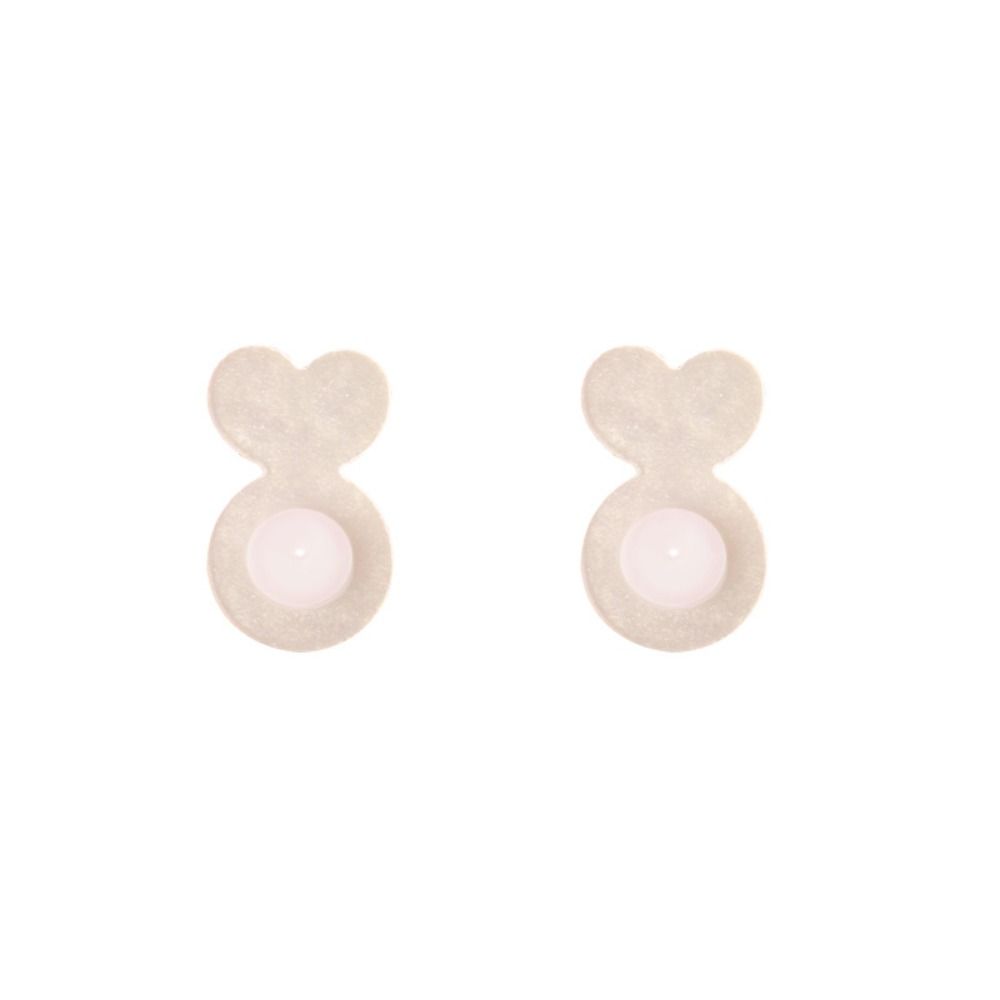 60-80Pcs Rabbit Shape Silicone Ear Back Stoppers Ear Plug Blocked Caps  Earring Support