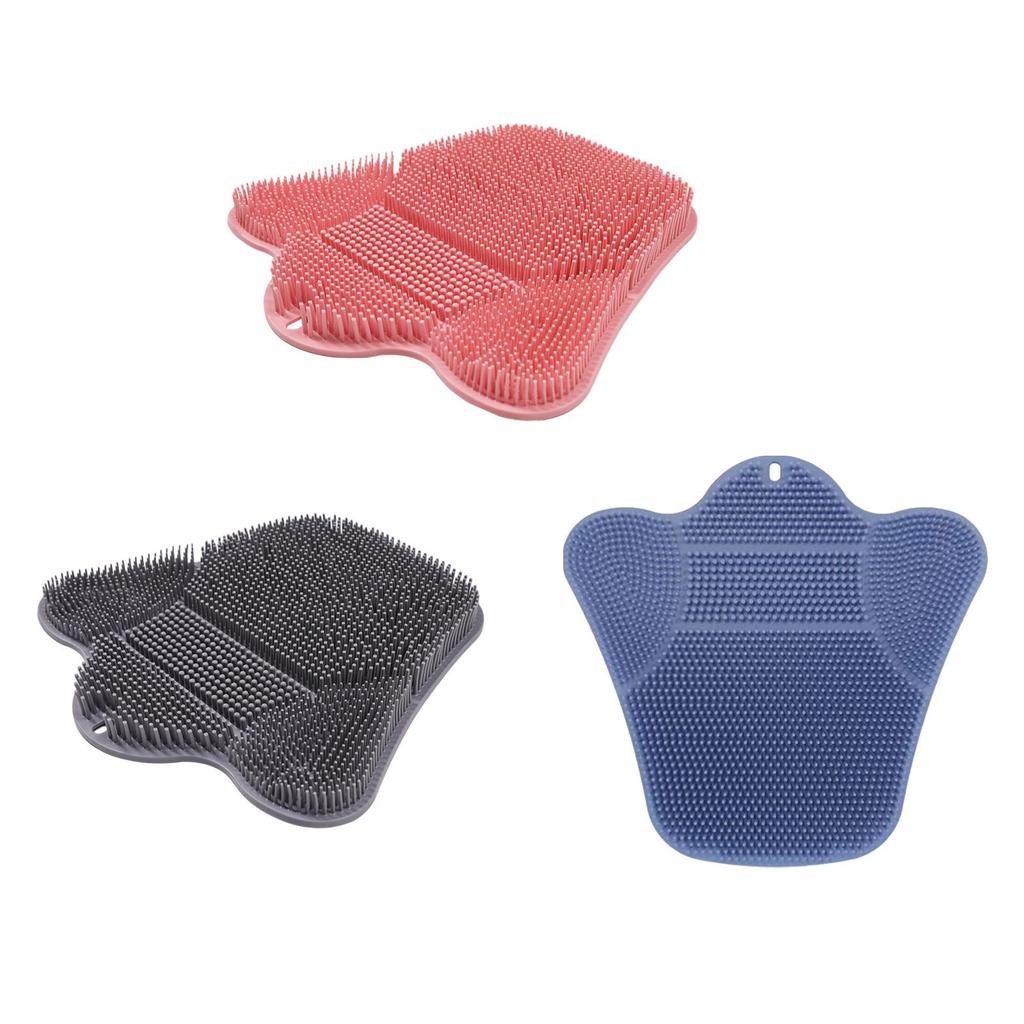 Shower Foot Back Scrubber Suction Cups Multifunctional Foot Cleaner Durable Nonslip Back Washer for Bathroom Travel Hotel Home