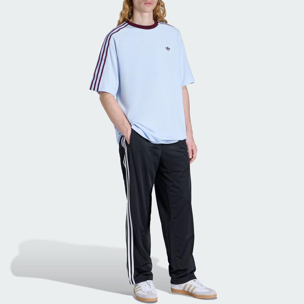 Adidas Originals Britcore Ringer Loose Fit Round Neck Sports Short Sleeve T-Shirt Men Tops HZ3831