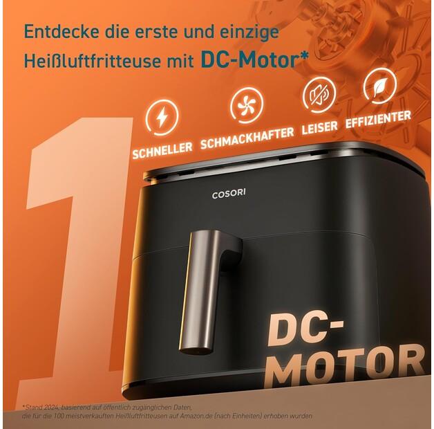 Фритюрница Cosori Turbo Blaze schwarz/silber (CAF-DC601-KUS)