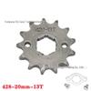 428 Type Motorcycle Engine Small Chain Sprocket, 10-19 Teeth Variable Speed Freewheel Modification Gear Parts