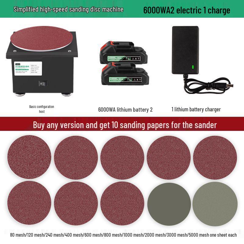 Compact Electric Belt Sander for DIY - High-Speed Sanding, Knife Sharpening, and Desktop Grinding/Polishing Machine.