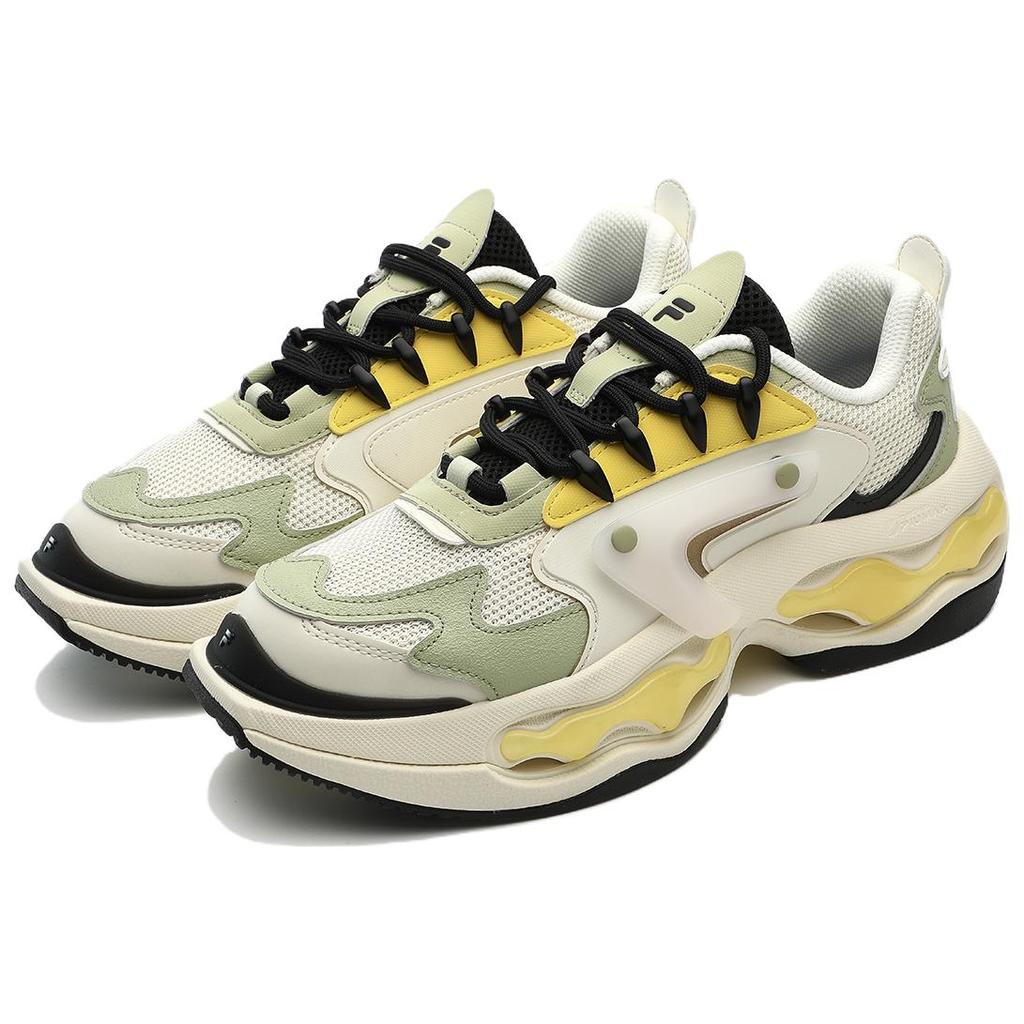 Fila Fusion Nebula Fabric Synthetic Leather Tpu Non-Slip Wear-Resistant Height-Increasing Low-Top Dad Shoes Women Sneaker Off-White T12W331105FAG