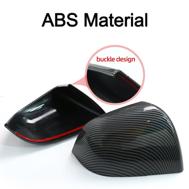 Rear View Mirror Cover For Tesla Model 3+ Highland 2025 Model Y Side Door Carbon Fiber Rearview Case New Model3 Car Accessories
