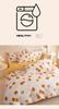 Fresh Orange 100% Cotton Four-Piece Bedding Set - Duvet Cover & Bed Sheet for Student Dorms and Homes