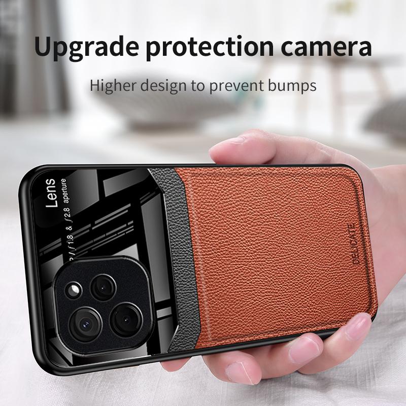 Für Poco X5 Pro Handyhüllen Luxus Ledertextur Stoßfeste Hülle Abdeckung Poco X5 Rückseite Caso Poco C55 C40/Poco M4 Pro/Poco X3 X4