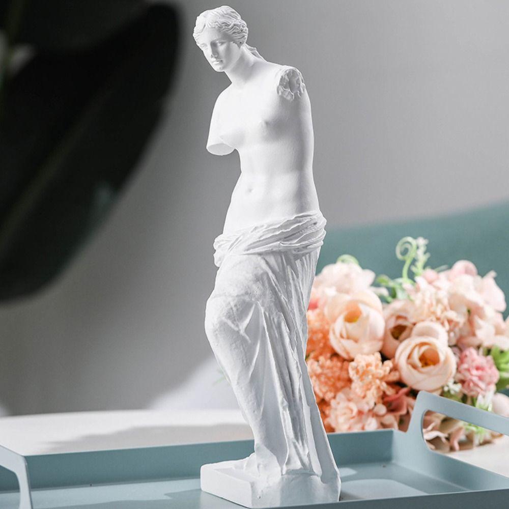 Vintage Artwork Sketch Plaster Resin Art Figurine Broken Arm Venus Statue  Living Room