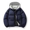 Herren Dicke Kapuzenparkas Herren Lässiger Lockerer Warmer Mantel Herren Baumwollgepolsterte Jacke Damen Parka Herren Streetwear Winter Oberbekleidung