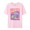 Women Retro Lisbon Seafood Graphic Tees Sardine Oyster T Shirt Cute Aesthetic Foodie TShirt Unisex Summer Loose Vacation Tops