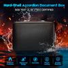Hard-Shell Design Fireproof File Box Water Resistant Portable Safe Case  Certificate Storage