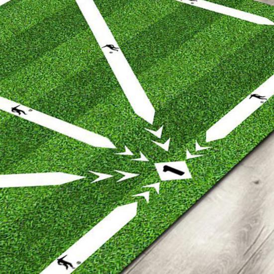 Soccer Foot Step Training Mat Non-Slip Low Noise Football Training System Mat Agility Footstep Training Mat for Dribbling Training At Home