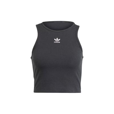 Originals Trefoil Solid Logo Sleeveless Sports Vest Women Tops Black IJ8251
