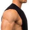 Men Vest Solid Color Loose Summer Round Neck Sleeveless Top for Fitness