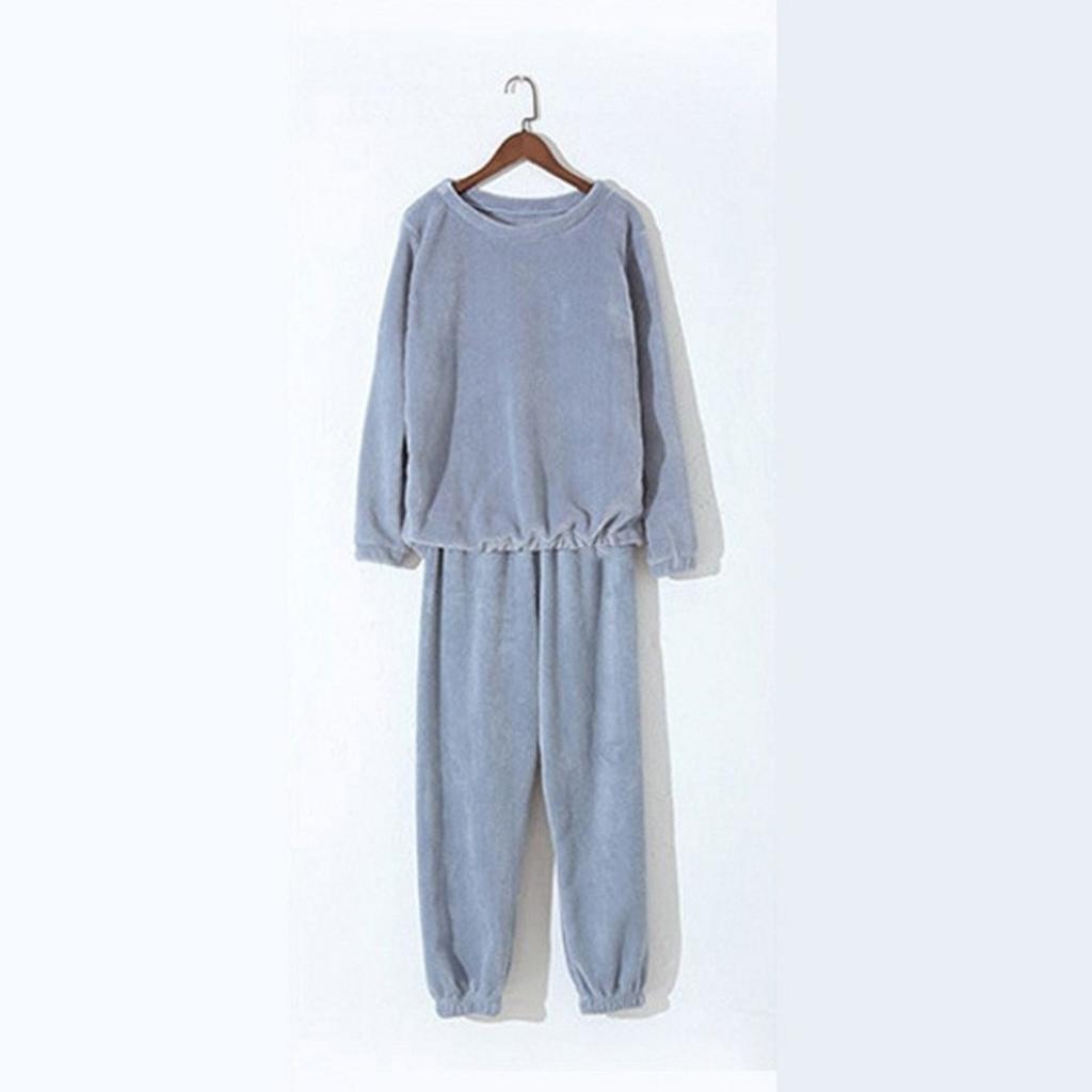 Autumn and Winter Coral Fleece Pajamas for Women, Thick and Warm Flannel Long Home Wear, Fashionable Plus Size Cardigan Set