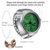 JEWELRYWE Watch Ring Stainless Steel Link Free Size Popular Waterproof Analog Quartz Business Casual Fashion Accessory Birthday Christmas Gift