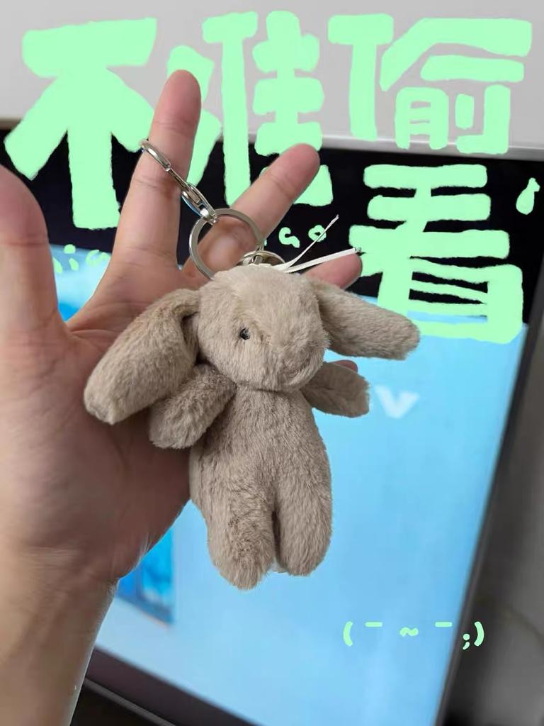 High Quality Fun Marshmallow Keychain Cotton Candy Two Tone Cute Two Tone Keychain Bag Accessories Dolls Xmas Gifts