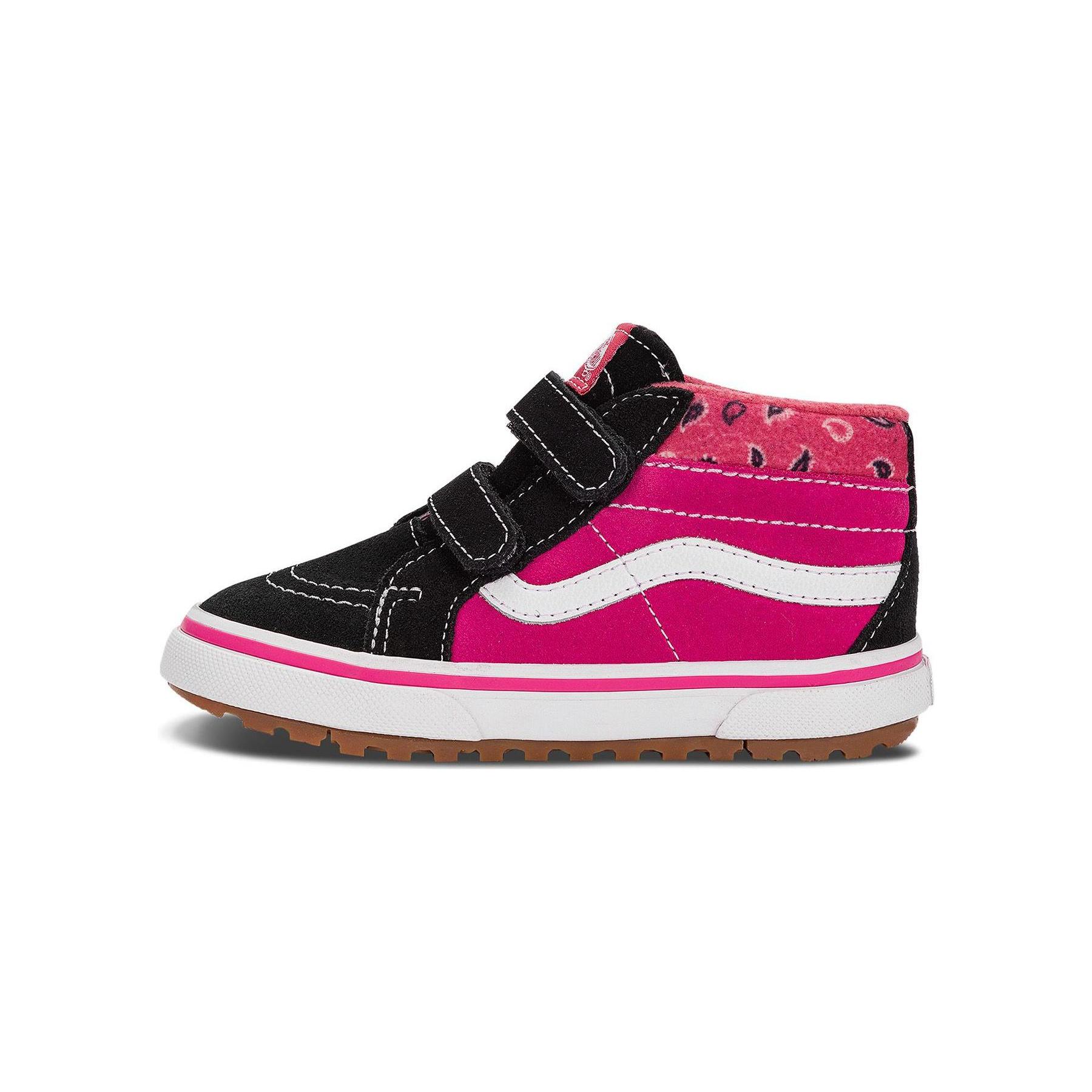 (TD) Vans Paisley Sk8-mid Reissue Mte-1 Pink Black Baby VN0A5KRNB9P EU 21