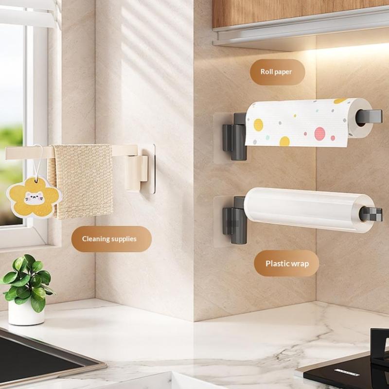 Wall-Mounted Rotating Kitchen Cloth Organizer-Multi-Functional Drainage Rack,Space-Saving Storage Holder For Dishcloths & Towels