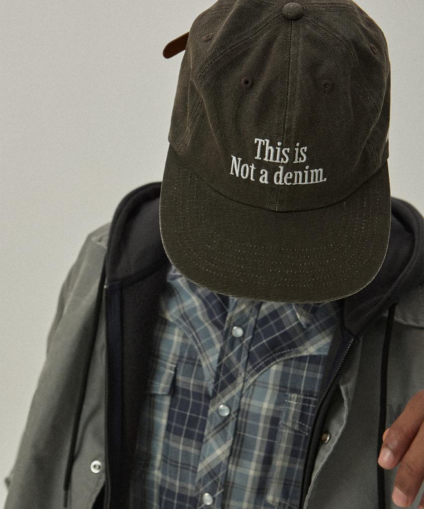 MAGOODGAN Headwear 9314 Pigment Baumwolle Schriftzug Braun Baseballkappe
