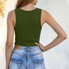 Women's Sleeveless V Neck Tank Top Casual Summer Basic Stretchy Fit Soft Fabric Lightweight Layering Shirt