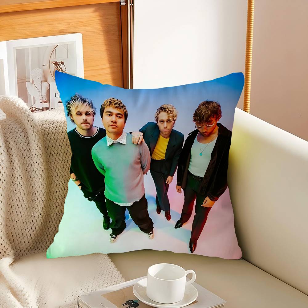 Fontaines D.C Pillow Covers Cartoon Sofa Decorative Home Double-sided Printing Short Plush Cute Cushion Cover