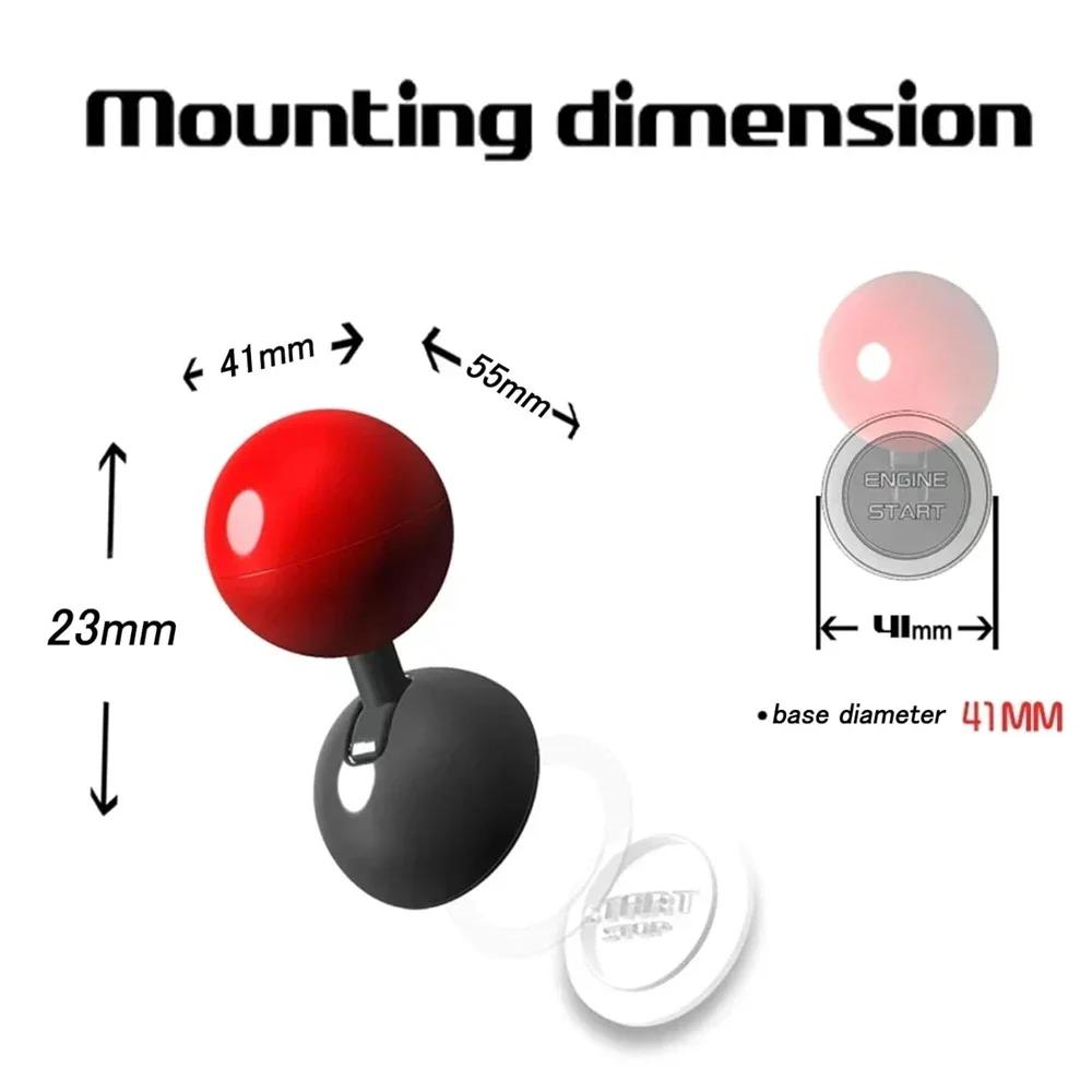 Car Start Stop Button Start Lever push start button cover decorative Car Engine Push Start Switch Button Cover Protector para