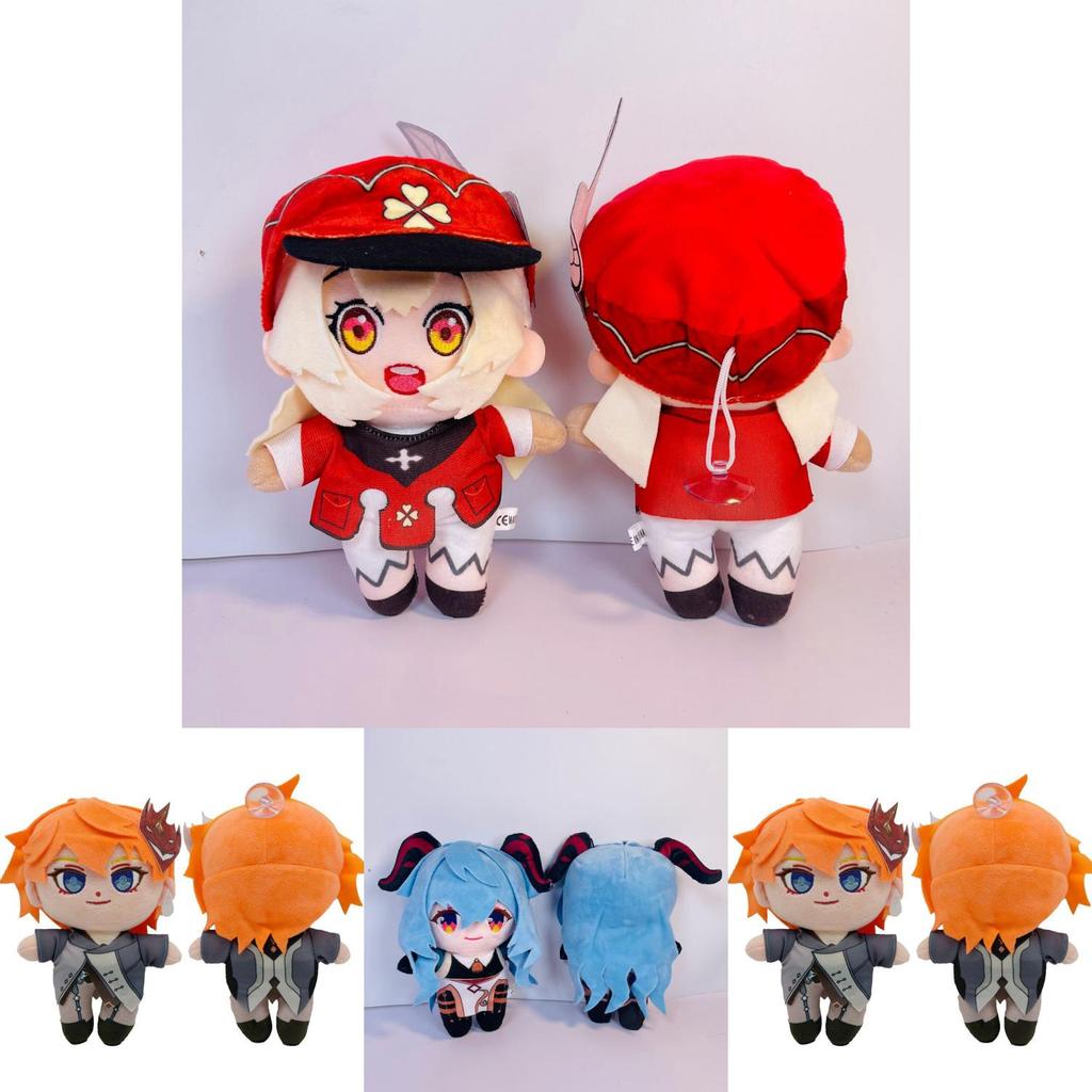 Adorable Genshin Impact Ganyu Klee Zhongli Hutao Plush Doll Stuffed Toy Children Gift