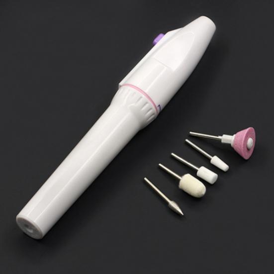 5 Bits Electric Nail File Drill Kit Tips Manicure Toenail Pedicure Salon Pen Shape Set