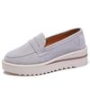 2024 Spring/Autumn Women's Korean Style Platform Loafers - Casual Slip-On Wedge Heel Shoes
