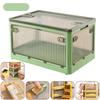 Foldable Plastic Storage Box Stackable Dormitory Fully Open Large Capacity Storage Box Thickened Toy Sundries Organizer Boxes