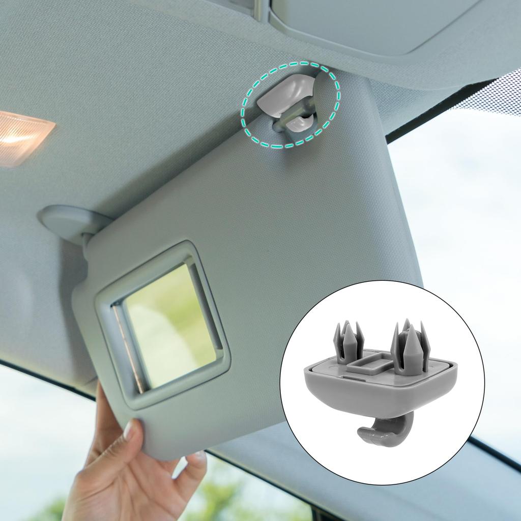 X AUTOHAUX Auto Sonnenblendenhaken Clip Sonnenblendenhalter Clip Halterung Kunststoff Passform
