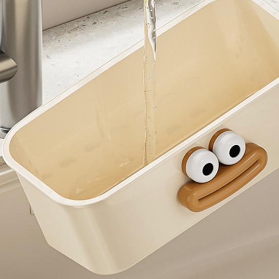 Svampställ Dubbellagers Förvaringsställ Stor Kapacitet Lätt att Installera Badrum Kök Förvaring Avrinningshylla