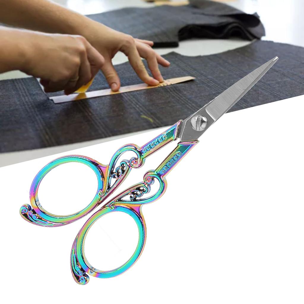 Vintage Scissors Stainless Steel High Sharpness Effort Saving Widely Used Craft Scissors for Embroidery Handicraft