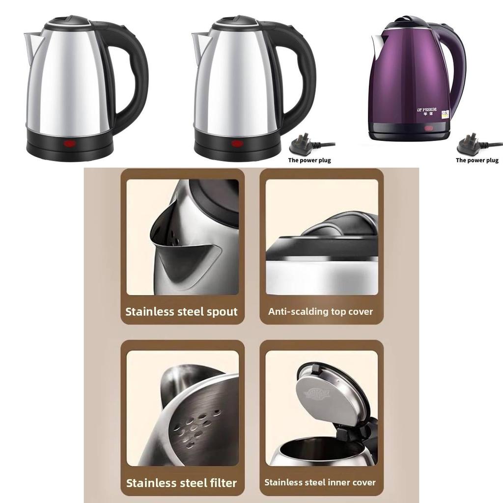 Electric Kettle Stainless Steel Fast Boil With Auto Shutoff For Home Use