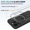 For iPhone 16 Pro Max Clear Case Shockproof Acrylic+TPU Phone Cover