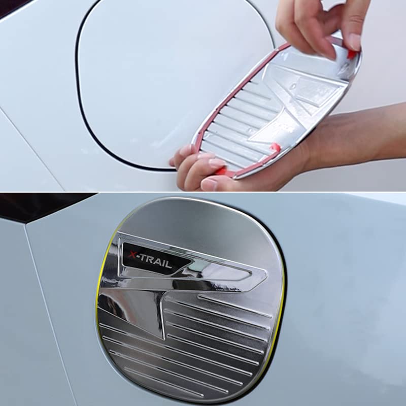 Onami 22X-TR17-S Nissan X-Trail Gasoline Tank Cover Spout Cover Garnish Exterior Parts X-TRAIL T33/SNT33 ABS 1P [Mirror Finish Plating]
