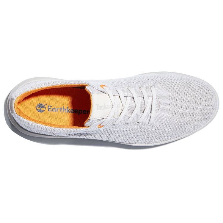 Timberland Men's Truecloud EK+ Oxford White Knit Sneaker A2DG7