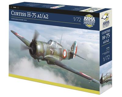 Arma Hobby Curtiss Hawk Plastic Model Kit ADL70080 1/72 H-75 A1/A2 (Airplane)
