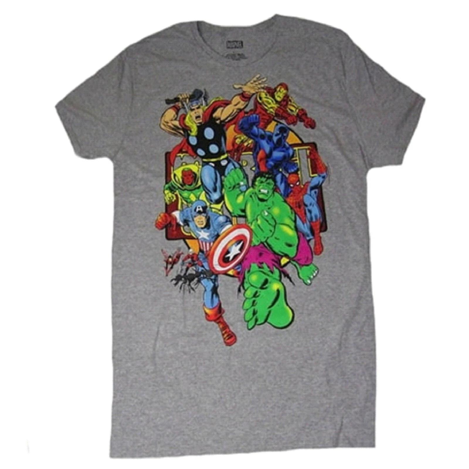 Marvel Avengers Gray Group Men s T-Shirt - NWT XXXXL