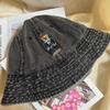 Versatile Denim Fishing Cap Korean Sun Protection Hat Cute Denim Bucket Cap  Spring Summer